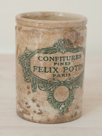 Antique French Felix Potin Confiture Pot