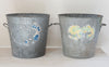 Collection Vintage French Galvanised Wash Tubs