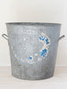Collection Vintage French Galvanised Wash Tubs