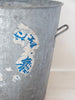 Collection Vintage French Galvanised Wash Tubs