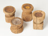 Chunky Rustic Wooden Candleholders