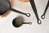 Antique French Copper Pans Set