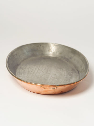 Antique French Copper Gratin Pan from Normandy