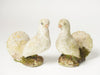 Pair Vintage Garden Stone Doves