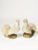 Pair Vintage Garden Stone Doves