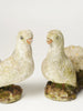 Pair Vintage Garden Stone Doves