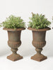 Collection Small Vintage French Cast Iron Urns