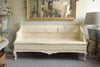 Antique Swedish Pine Bench with original paint