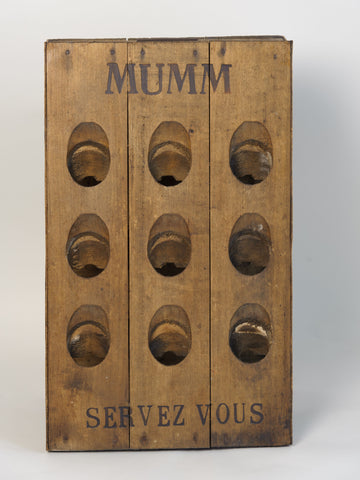 Vintage French Oak Champagne/Wine Riddling Rack