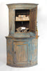 Antique 18th Century Swedish Corner Cabinet with original paint