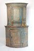 Antique 18th Century Swedish Corner Cabinet with original paint