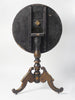Antique French Ebonised Tilt top table with mother of pearl inlay