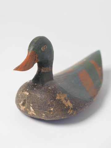 Antique Wood and cork Decoy Duck