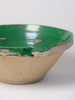Antique 19th Century French Tian Bowl Green Glaze