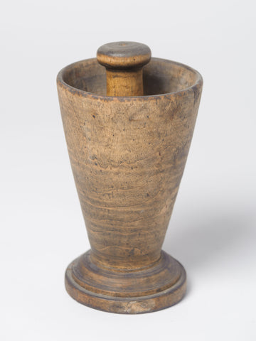 Antique 18th Century Swedish wooden mortar and pestle