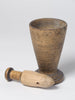 Antique 18th Century Swedish wooden mortar and pestle