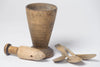 Antique 18th Century Swedish wooden mortar and pestle