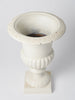 Antique French Cast Iron Urns later painted