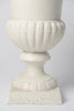 Antique French Cast Iron Urns later painted