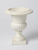Antique French Cast Iron Urns later painted