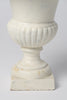 Antique French Cast Iron Urns later painted