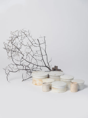 Collection Vintage lidded ceramic pots