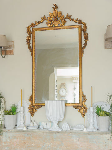 Antique Italian Giltwood Mirror