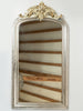 Amazing antique 19th century French silver gilt crested mirror