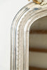 Amazing antique 19th century French silver gilt crested mirror