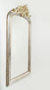 Amazing antique 19th century French silver gilt crested mirror