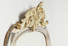 Amazing antique 19th century French silver gilt crested mirror