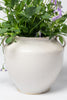 Antique 19th Century French white glaze confit pot