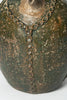 Antique French Walnut Oil pot with original green glaze