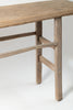 Bleached rustic chinese elm console table