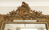Antique 19th Century French Gilt Crested Mirror with Venetian mirror panels