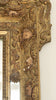 Antique 19th Century French Gilt Crested Mirror with Venetian mirror panels
