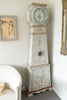 Antique 19th Century Swedish Mora clock, dry scraped