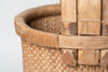 Antique Chinese bentwood handle willow basket