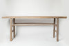 Bleached rustic chinese elm console table