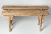 Rustic Chinese elm pig benches