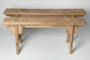 Rustic Chinese elm pig benches