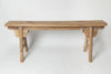 Rustic Chinese elm pig benches