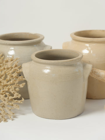 COLLECTION VINTAGE FRENCH BURGUNDY CONFIT POTS