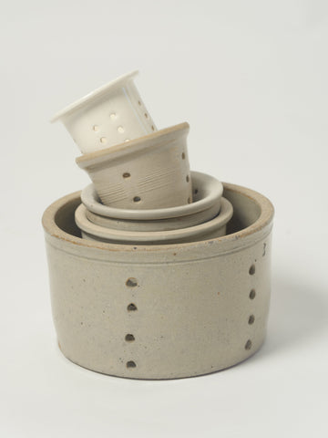 Collection of Vintage French Cheese Moulds