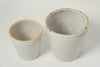Antique Italian White Confit Pots
