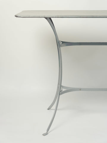 Beautiful French Zinc topped rectangular table