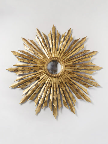 Stunning huge bespoke handmade sunburst mirror