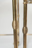 Mid Century Brass and Glass Nesting drinks trolleys
