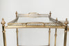 Mid Century Brass and Glass Nesting drinks trolleys