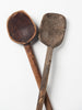 Antique 18th Century Primitive Wooden Spoons from Eastern Europe